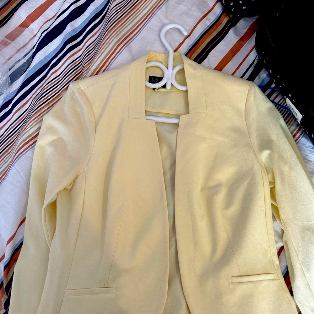 M&S baby yellow blazer
